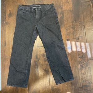 Express Blake Loose Fit Bootcut Jeans 36x32 Black